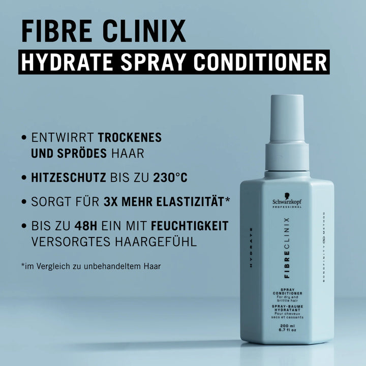 Schwarzkopf Fibre Clinix Hydrate Spray Conditioner 200ml - Spray Conditioner