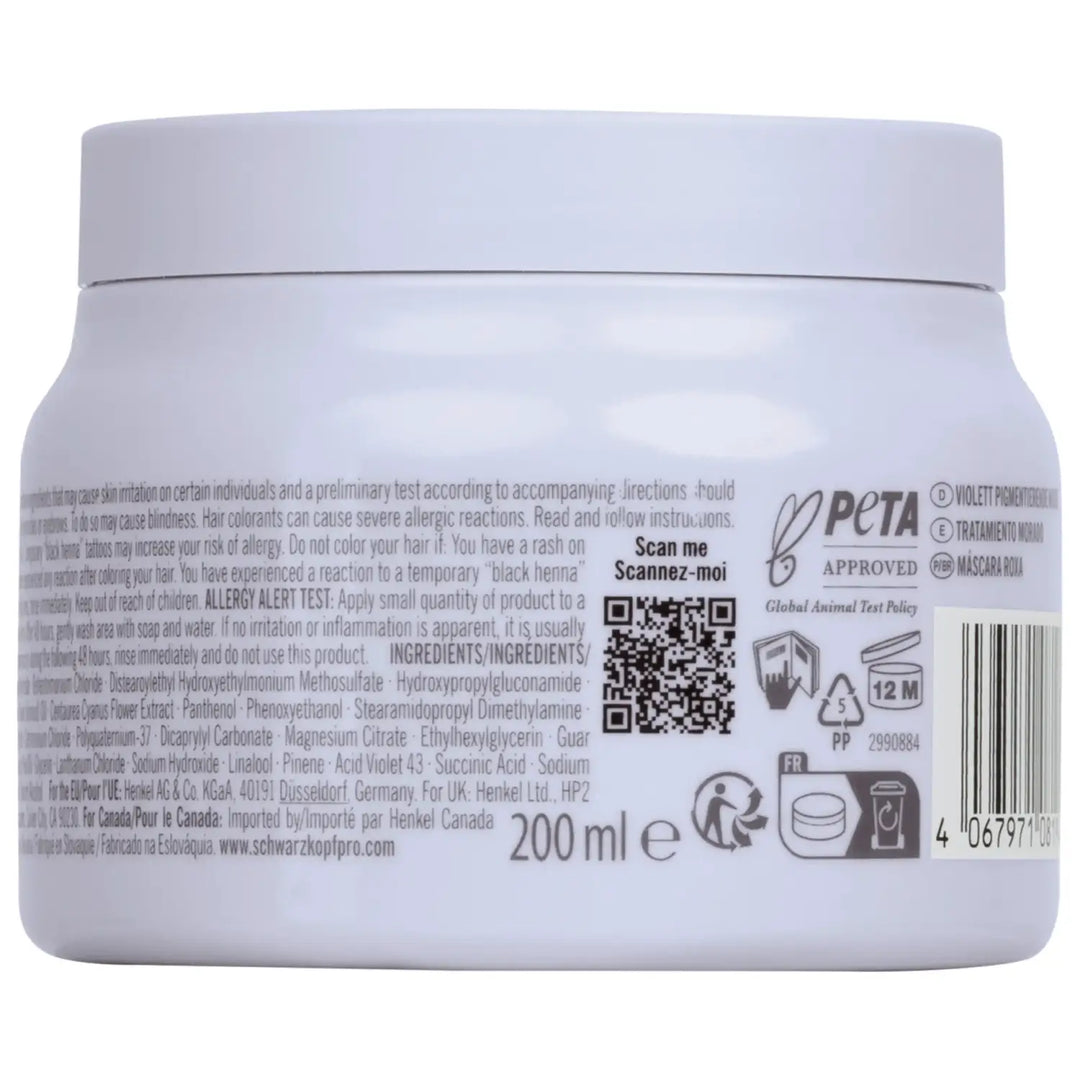 Schwarzkopf Professional BLONDME Bond Repair Purple Mask - Anti-Yellow Maske