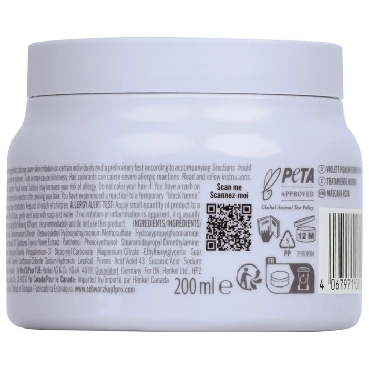 Schwarzkopf Professional BLONDME Bond Repair Purple Mask - Anti-Yellow Maske