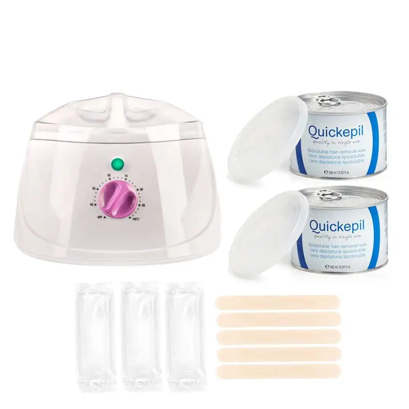 Waxing Kit mit Warmhaltegerät aus dem Set zur Haarentfernung 400ml 150w