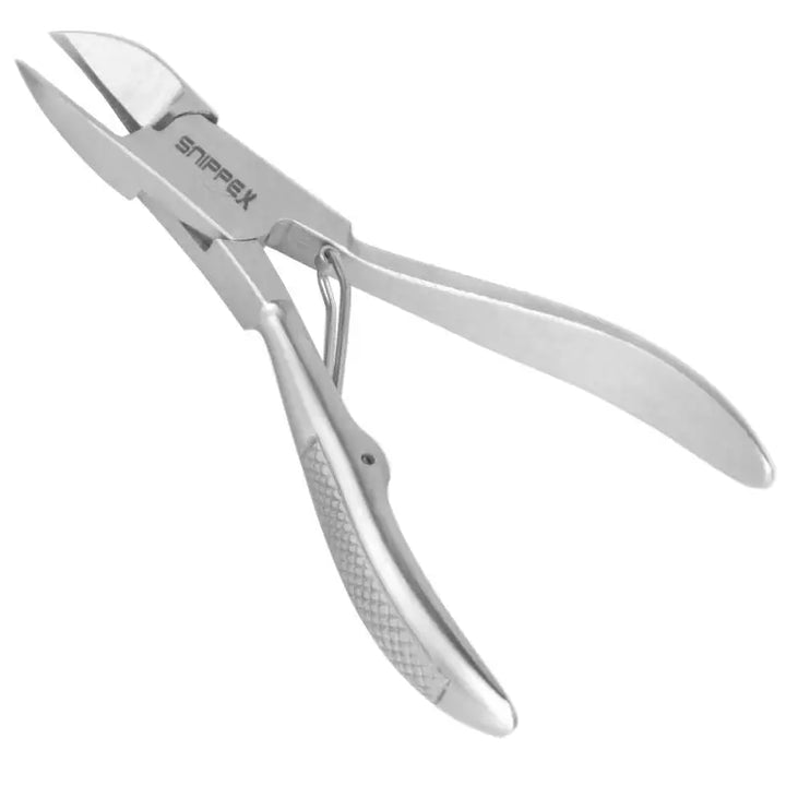 Silberne Metallnagelzange Snippex Nagelzange 11 cm für präzises Nagelschneiden