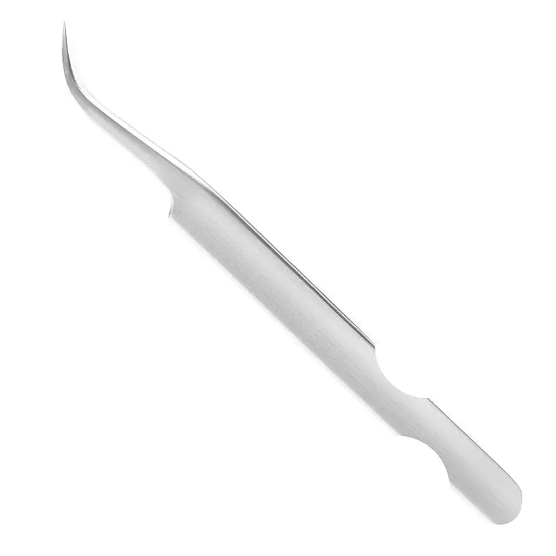 Gekrümmte Metallpinzette für Wimpern im Produkt Snippex Wimpernpinzette Geknickt 713