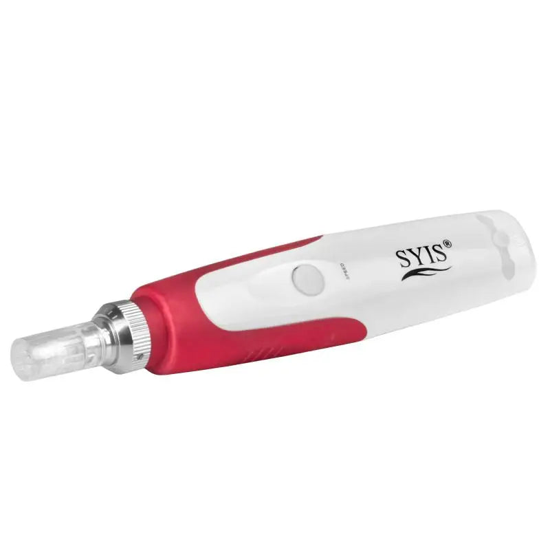 Rote und weiße Microneedling-Stift für Hautbehandlungen im Produkt Syis 03 Weiß-rot