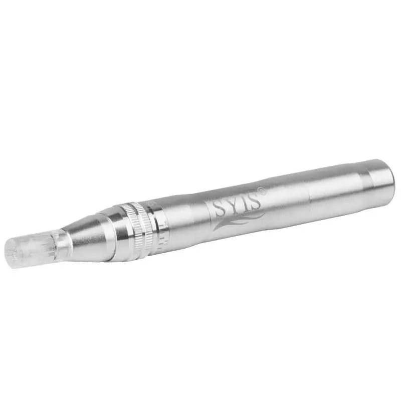 Silberne Microneedling-Stift Syis - Mikronadelpen für Hautbehandlung