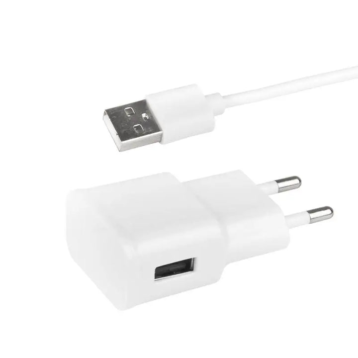Weiße USB-Ladegerät und Kabel für Syis Microneedle Pen Stift 05 Silber
