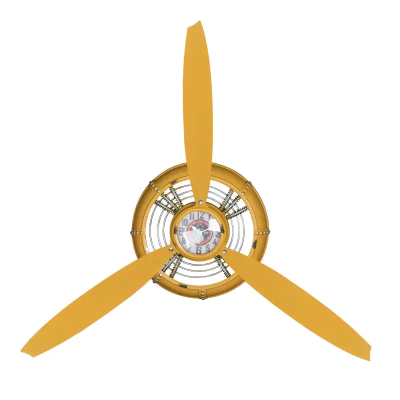 Uhr Dekoration Propeller Gelb - Uhren