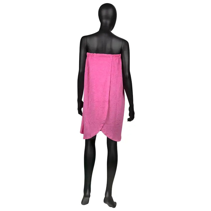 Pinkes Handtuch Wrap aus Frottee für Damen im Produkt Umhang Frotte Nr. 10 rosa