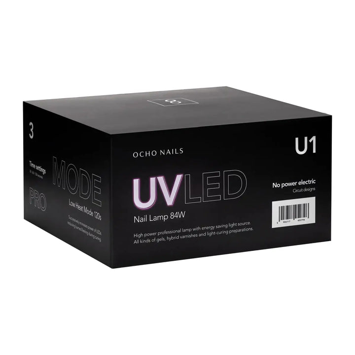 UV LED Lampe Ocho Nails 8 schwarz 84W - UV LED Lampe