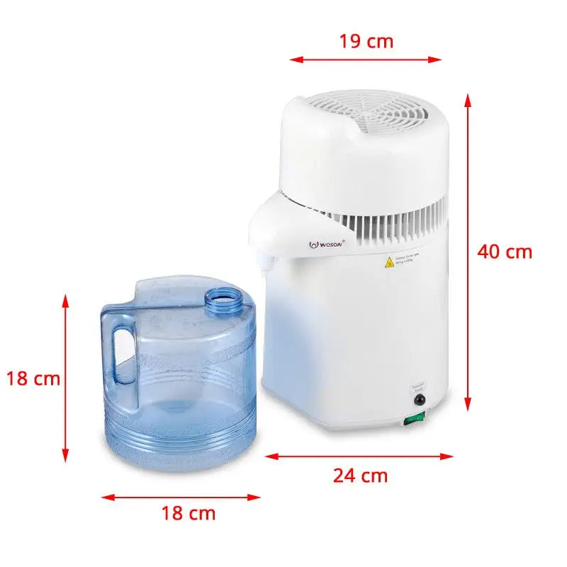 Wasserdestillationsgerät mit Sammlungstank für reines Wasser