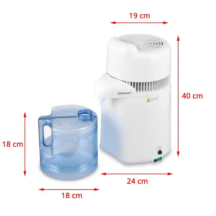 Wasserdestillationsgerät mit Sammlungstank für reines Wasser