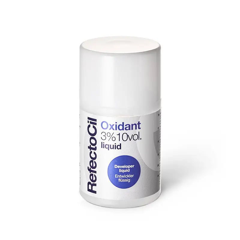 Weiße Flasche RefectoCil Oxidant 3% 100ml für Haarfärbung